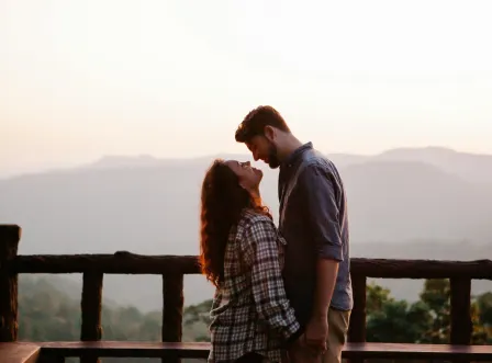 Romantic sunset view in Udaipur for honeymoon couples visiting from Chennai